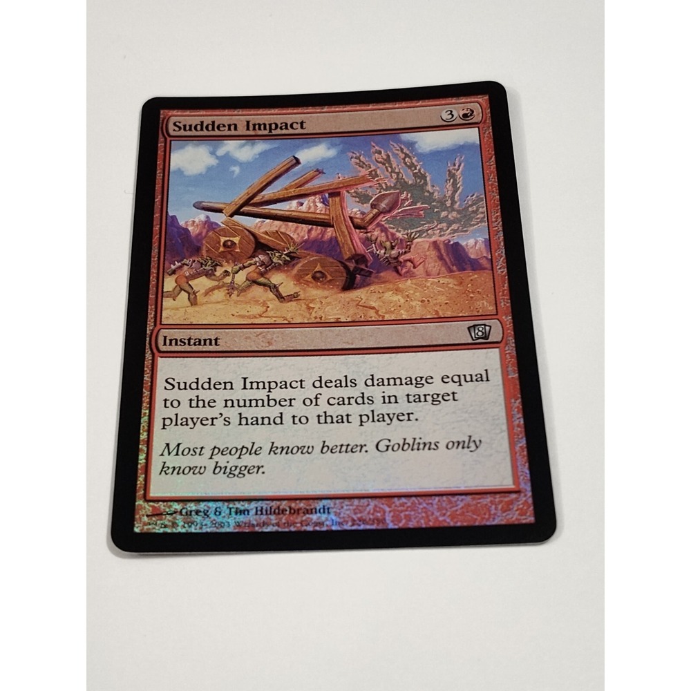 MTG Sudden Impact FOIL Uncommon🌋RED MOUNTAIN Eighth Edition 266 - SEE PICS📸‎